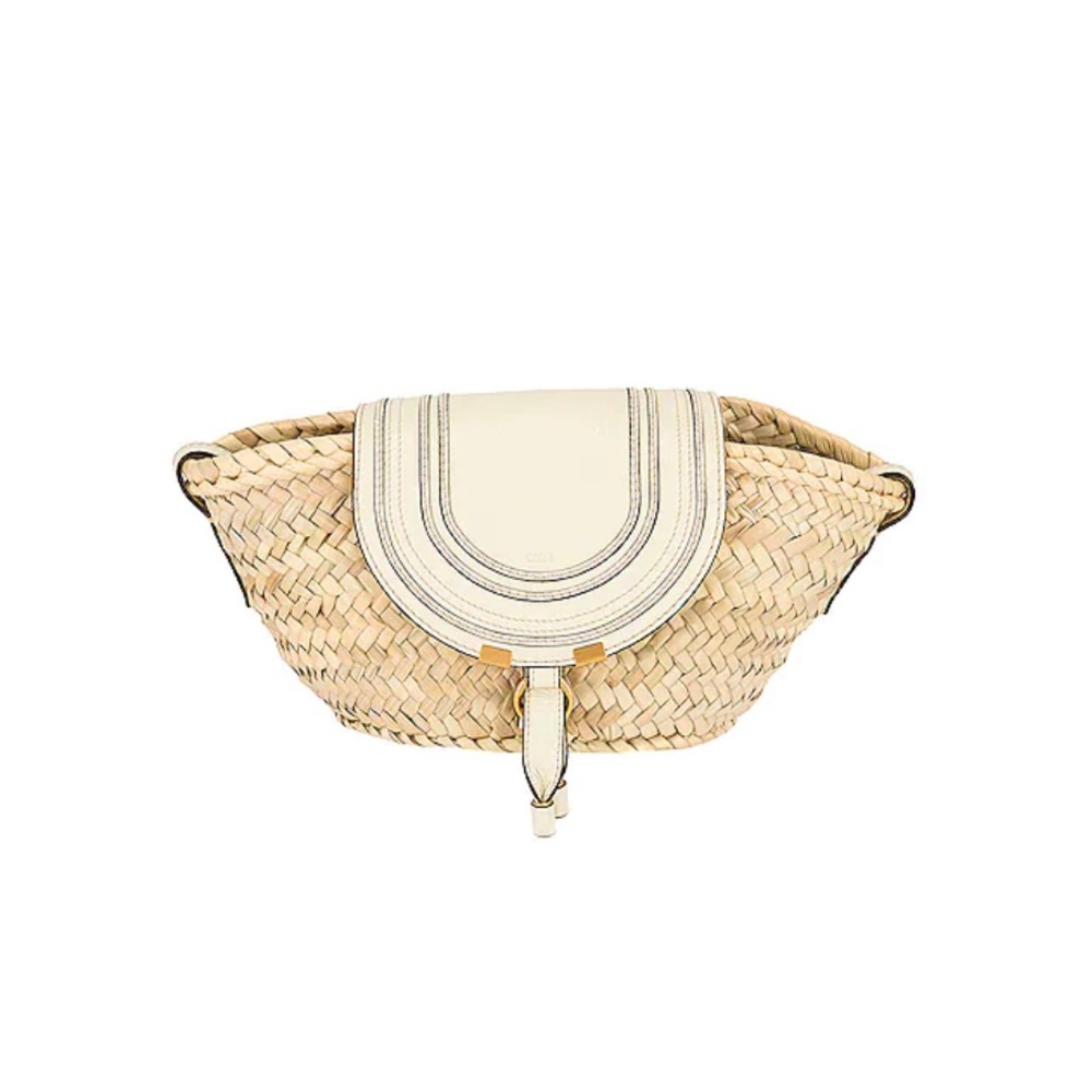 COPY - Chloe raffie marcie tote in off white